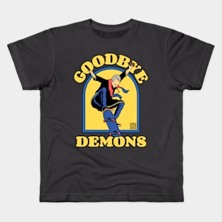 Goodbye Demons - skateboard Kids T-Shirt